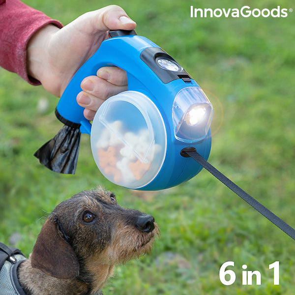 Gezond kussen wiel 6-in-1 intrekbare hondenriem Compet InnovaGoods – InnovaGoods Store