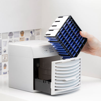 Mini Condizionatore Evaporativo Portatile con LED Freezyq+ InnovaGoods