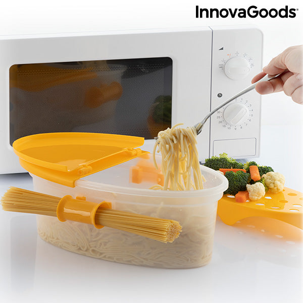 JINGAN Cuocipasta a microonde,Cuoci pasta per microonde resistente al  calore - Contenitori per organizer per frigorifero, contenitori per  spaghetti