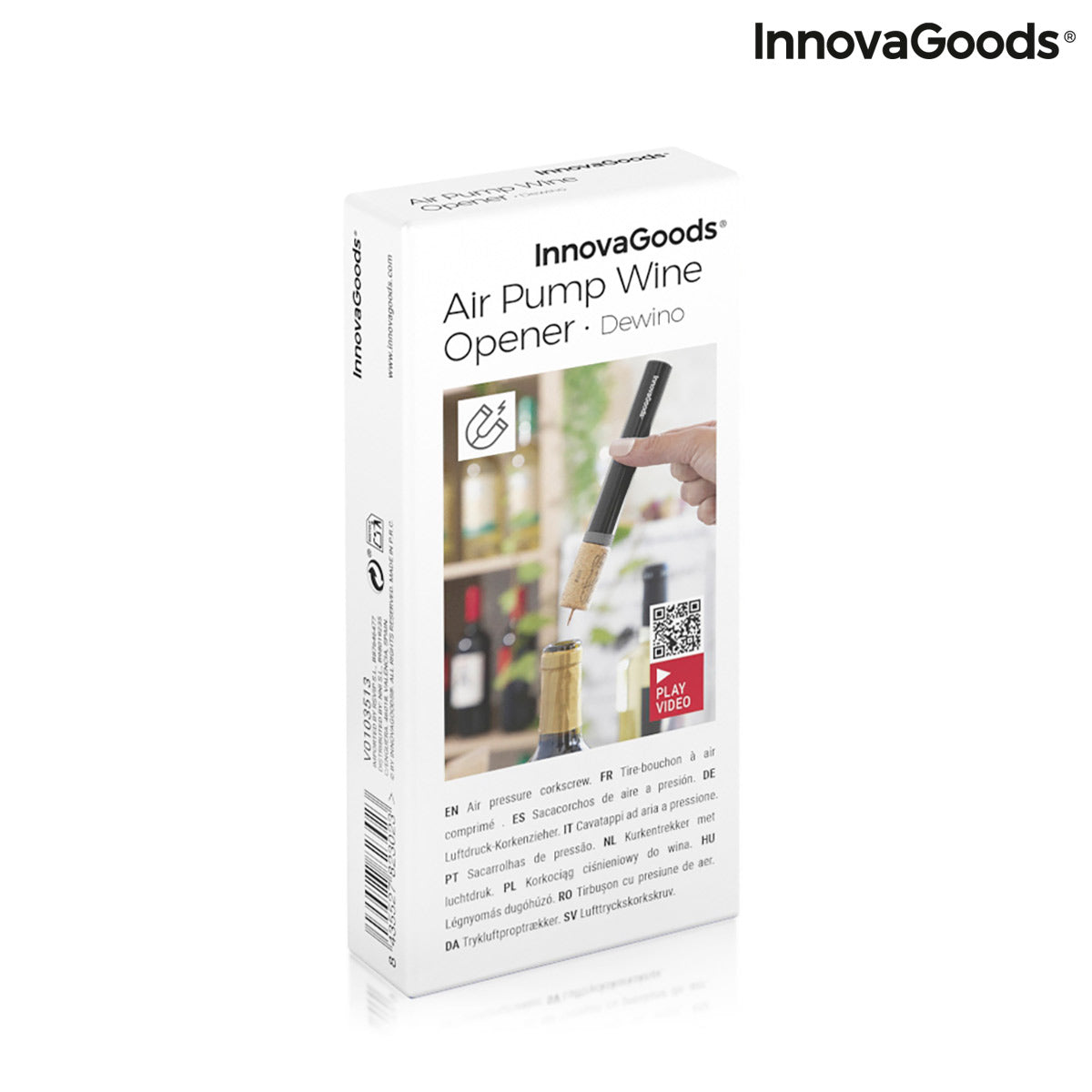 Tire-bouchon à Air Comprimé pour le Vin Dewino InnovaGoods – InnovaGoods  Store