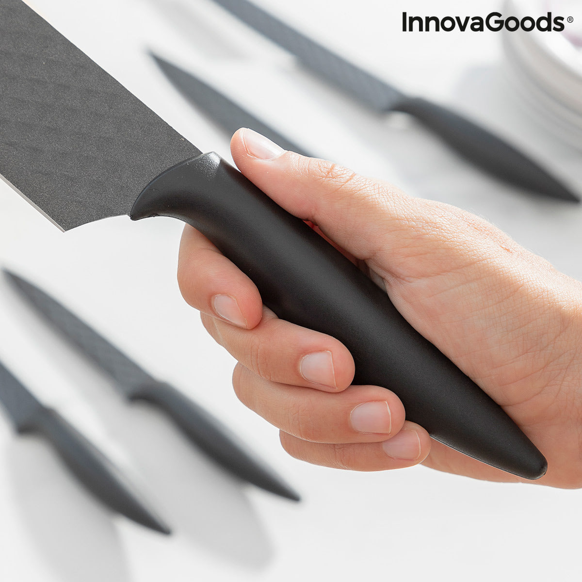 Set de couteaux Diamant Shard InnovaGoods 6 Pièces – InnovaGoods Store