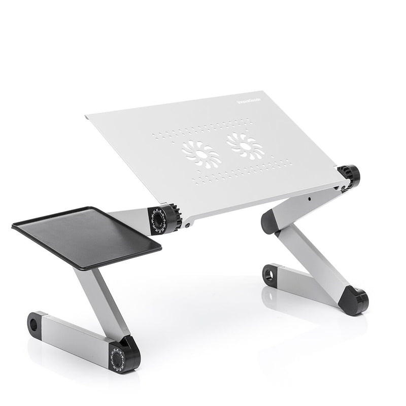 Foldable laptop stand in several positions